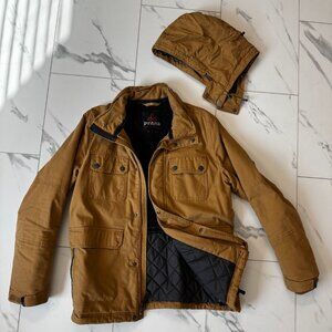 prAna Insulated Jacket (Brown, Detachable Hood)
